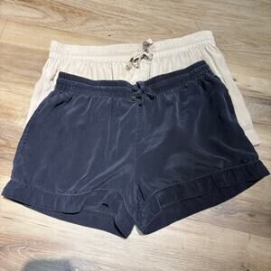 La Perla Silk Shorts - Bundle of 2 Grey and Blush Nude Size Small